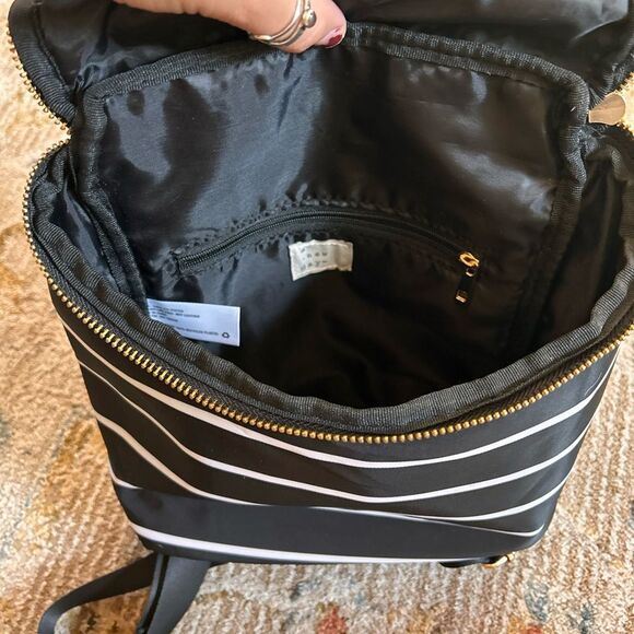 Universal Thread Black and White Striped Backpack - Picture 5 of 7